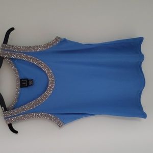 INC  size L sleeveless mesh top